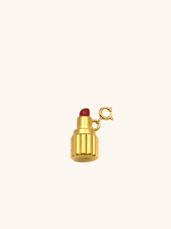 Lipstick Charm (Interchangeable) – 18K Gold Plated Stainless Steel