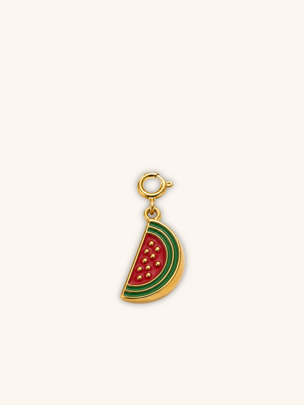 Watermelon Charm (Interchangeable) – 18K Gold Plated Stainless Steel