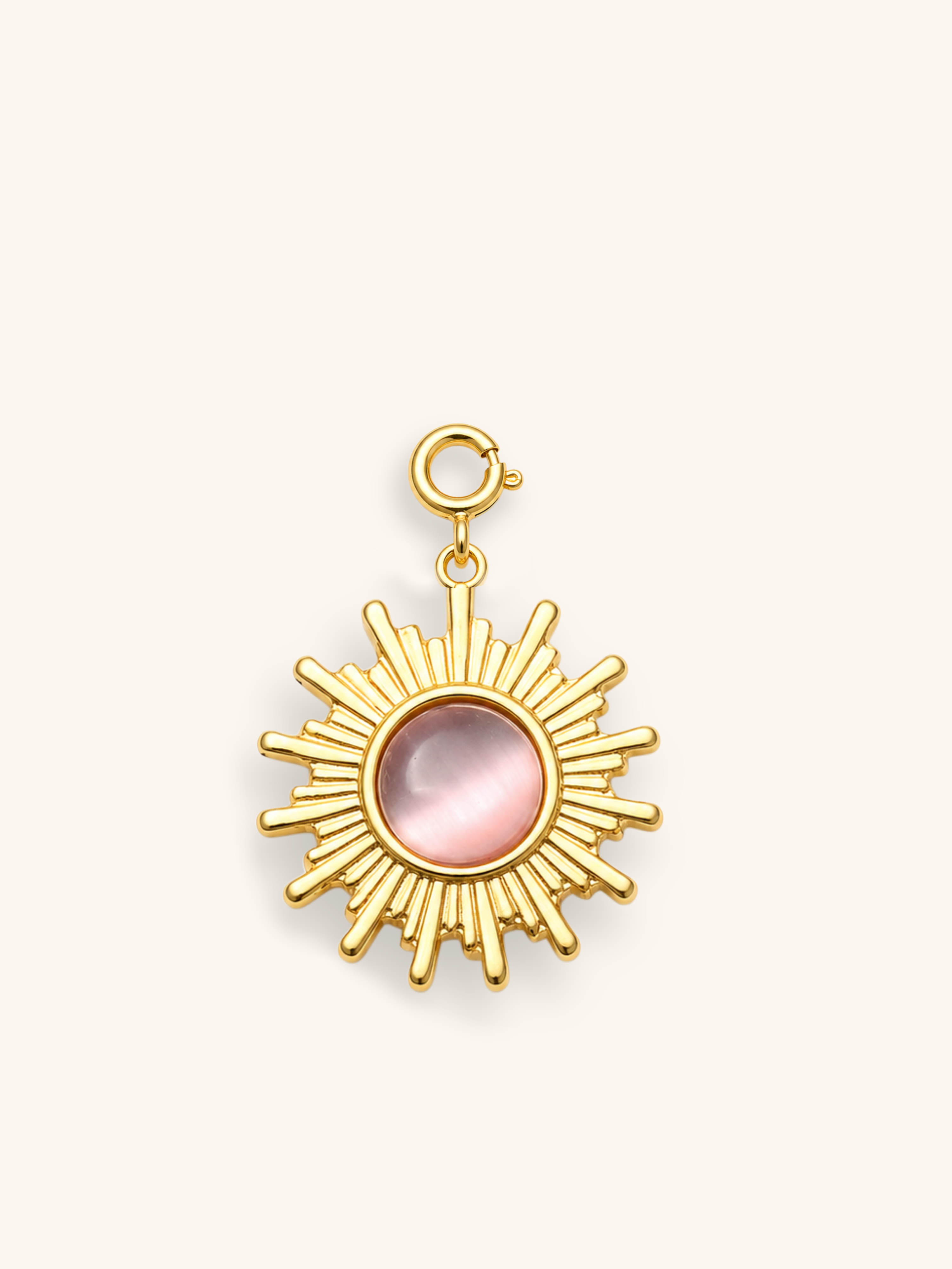 Sunburst Charm (Interchangeable) – 18K Gold Plated Stainless Steel
