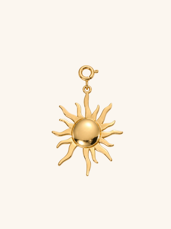 Sun Charm (Interchangeable) – 18K Gold Plated Stainless Steel