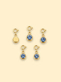 Title:
Blue Crystal Charm 18K Gold Plated Stainless Steel