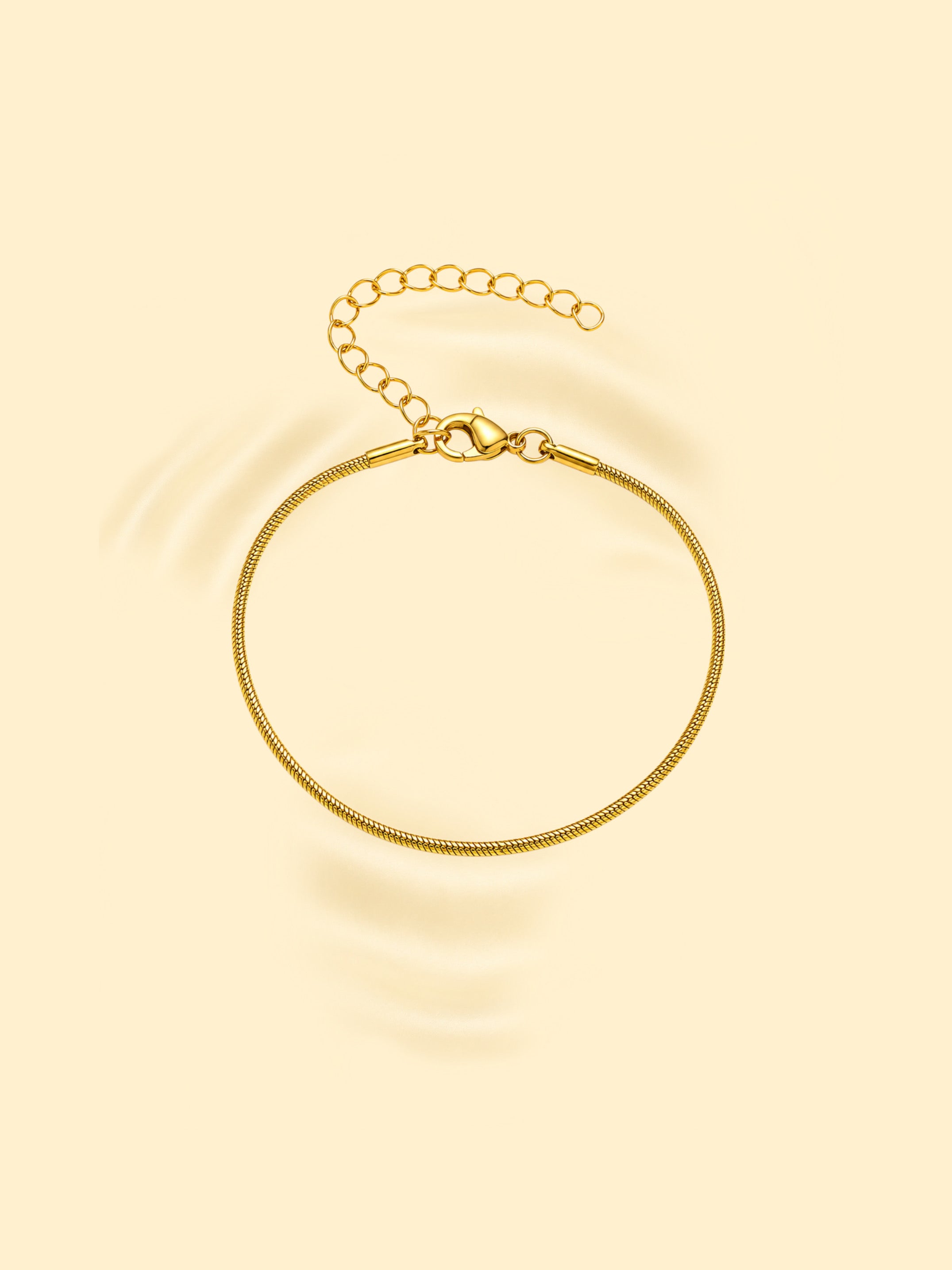 18K Gold Plated Snake Chain Bracelet