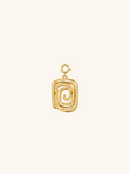 Gold Spiral Charm (Interchangeable) – 18K Gold Plated Stainless Steel