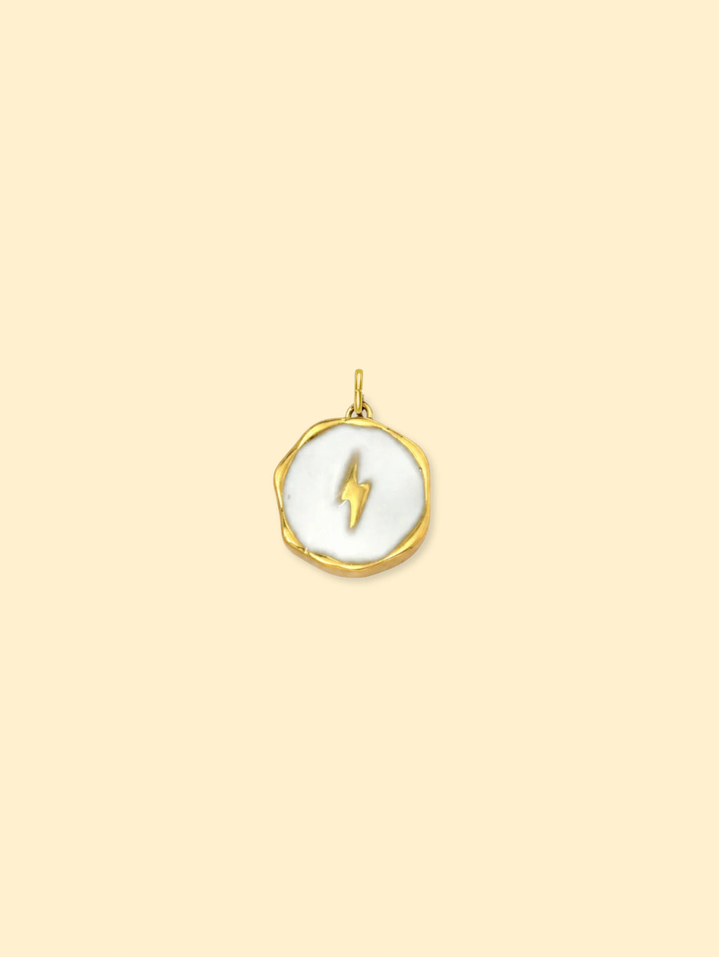 Yellow Lightning Charm (Interchangeable) – 18K Gold Plated Stainless Steel