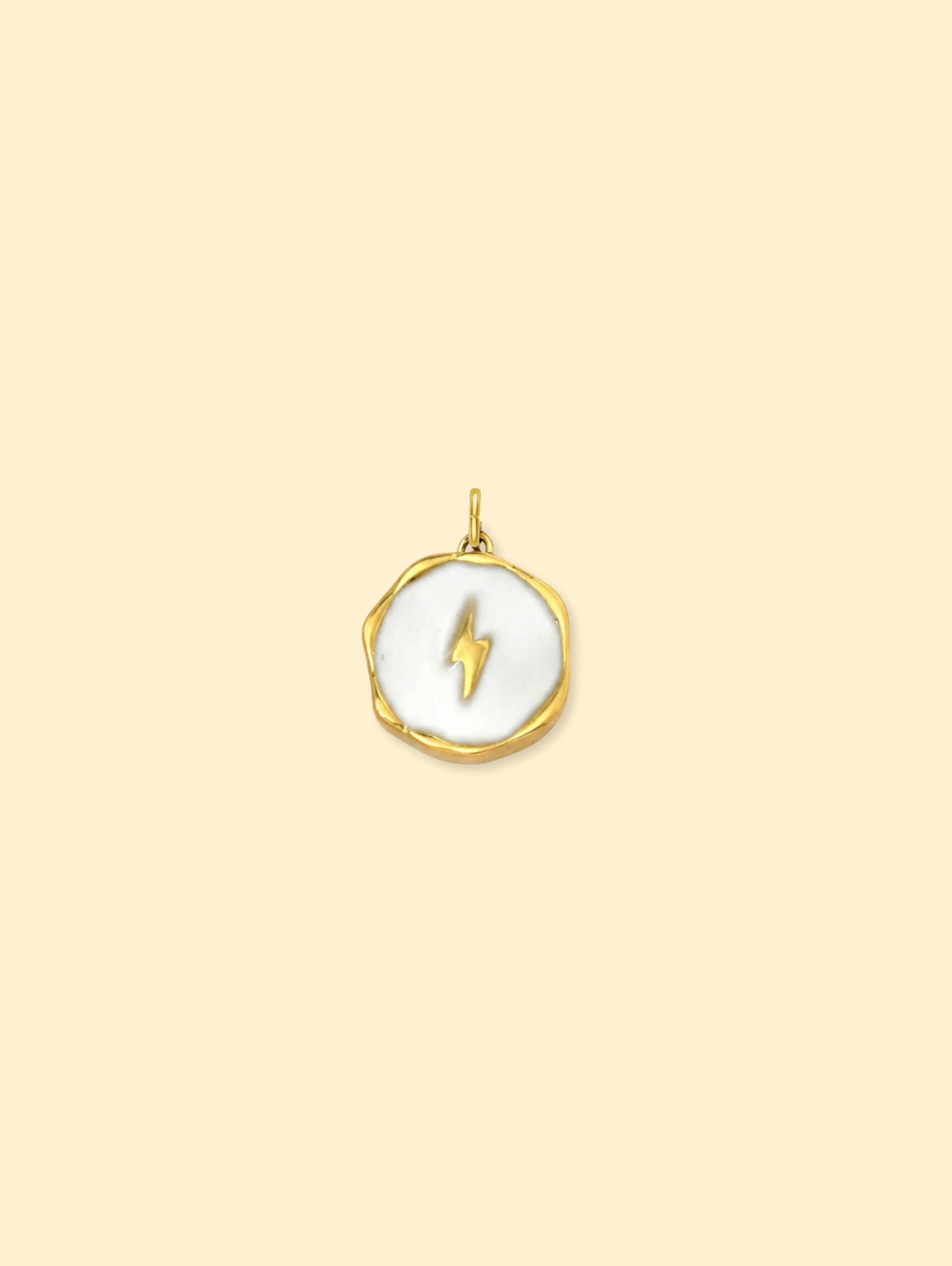 Yellow Lightning Charm (Interchangeable) – 18K Gold Plated Stainless Steel