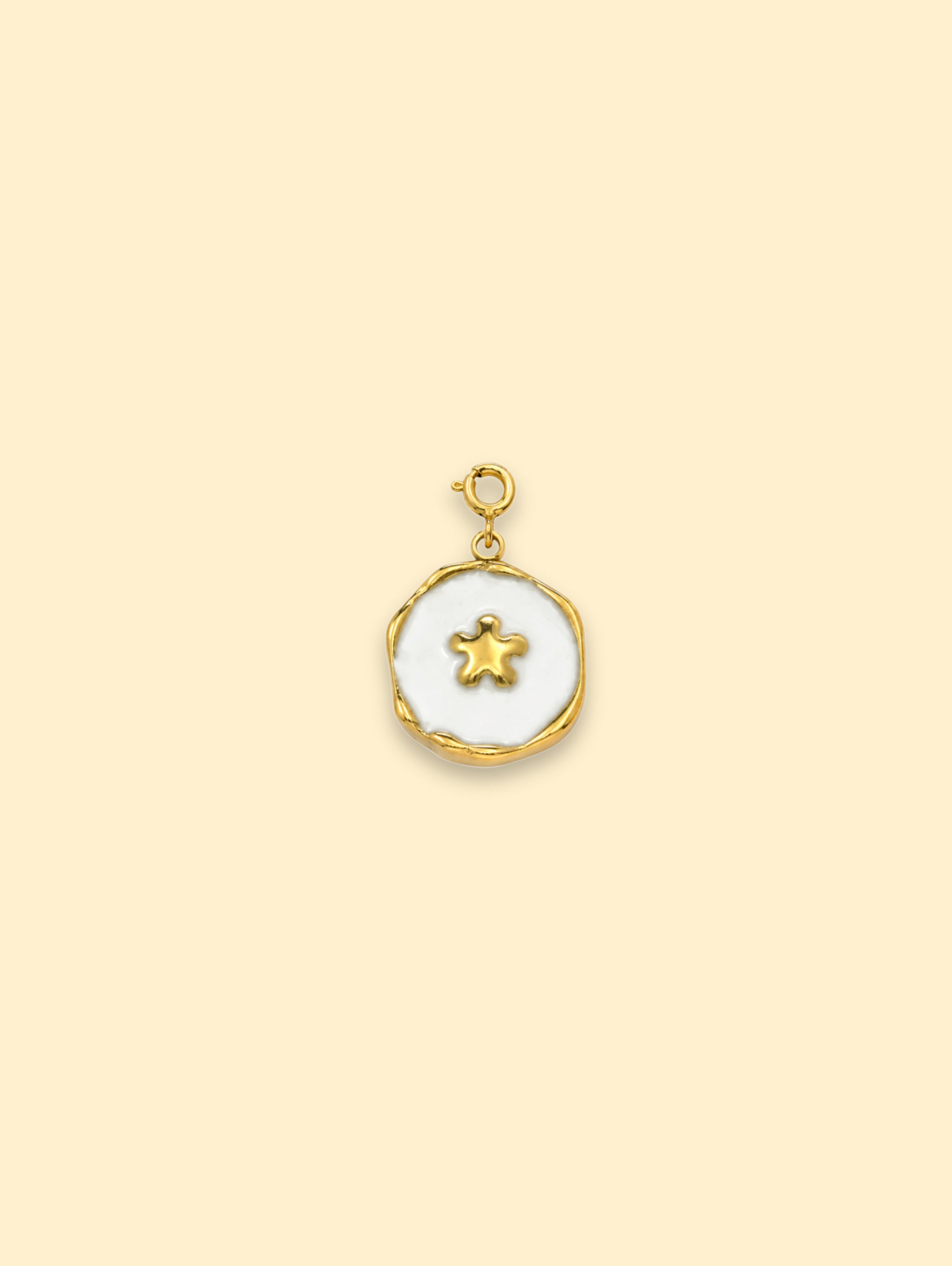 White Star Charm (Interchangeable) – 18K Gold Plated Stainless Steel