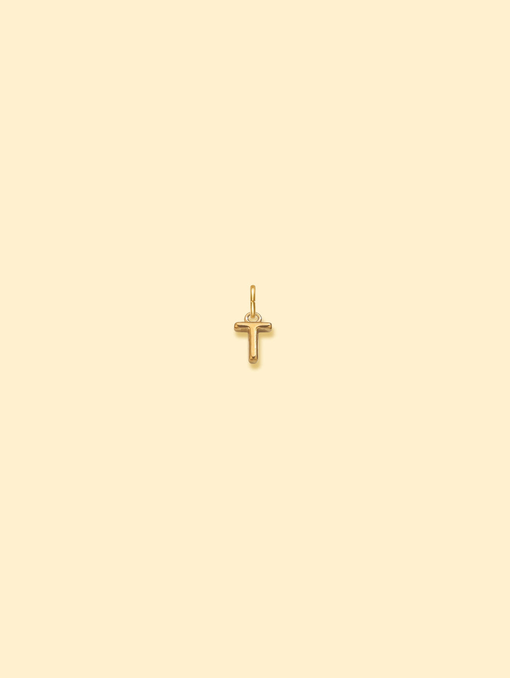 Alphabet Charm Pendant 18K Gold Plated Stainless Steel