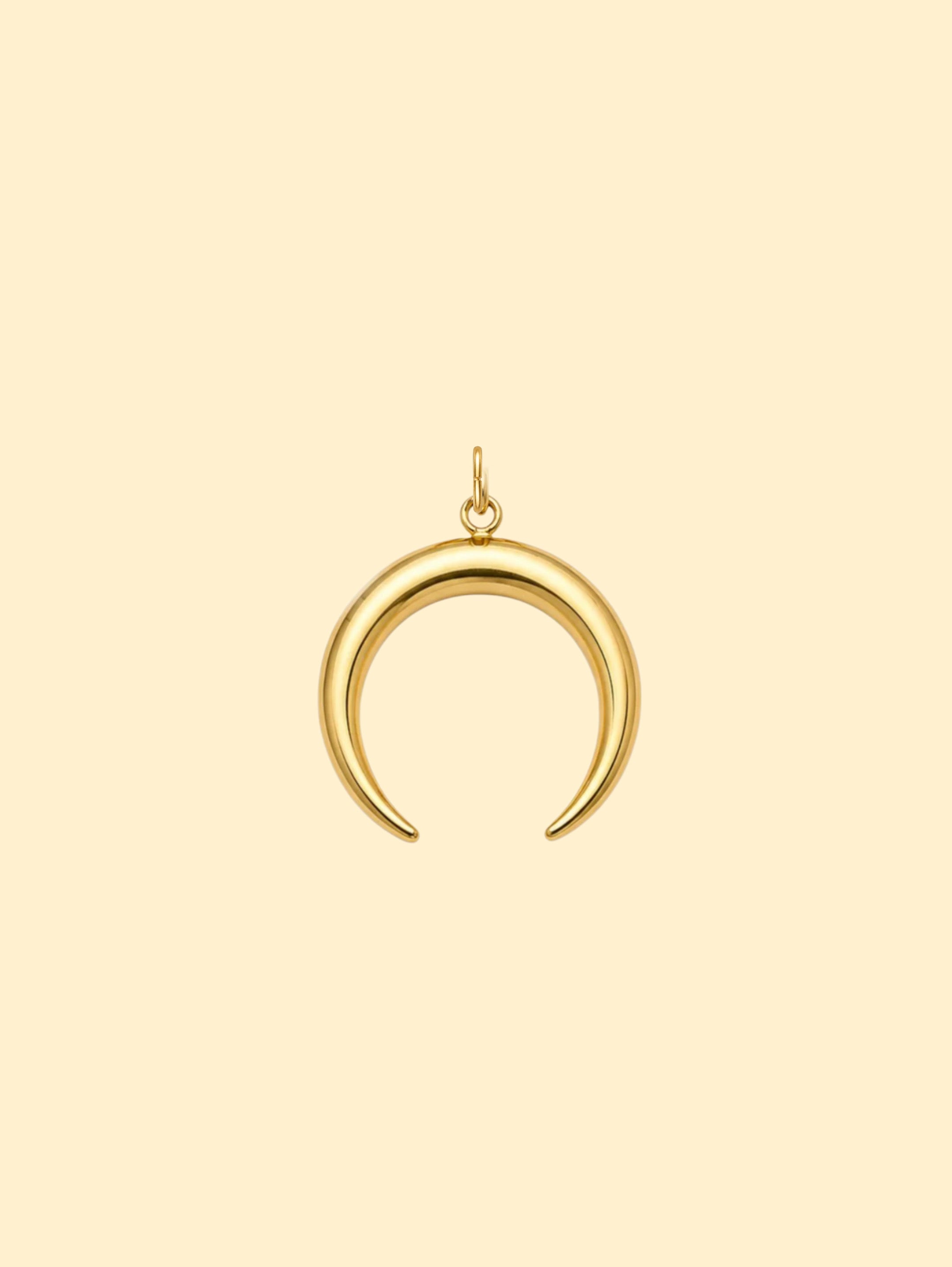 Gold Moon Charm (Interchangeable) – 18k Gold plated Stainless Steel