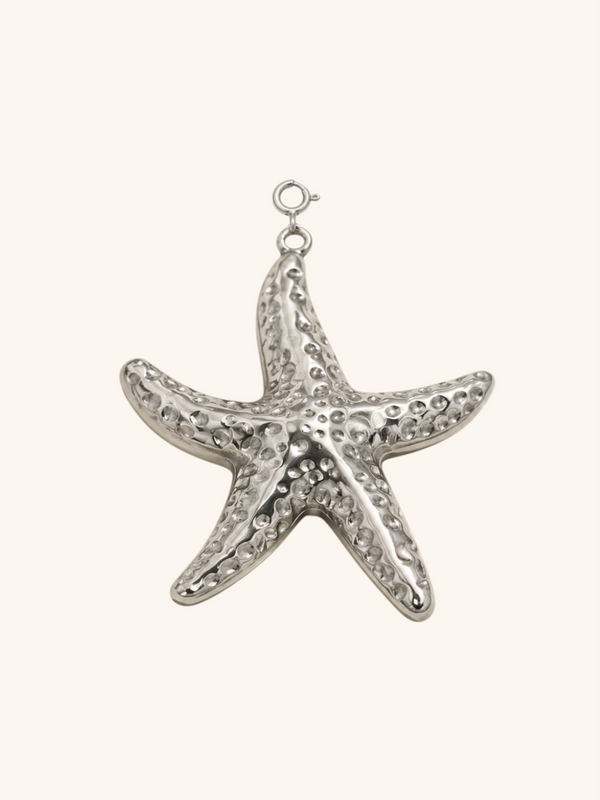 Oversized Silver Starfish Charm (Interchangeable) – Stainless Steel