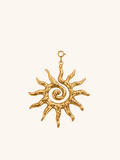 Spiral Sun Charm (Interchangeable) – 18K Gold Plated Stainless Steel