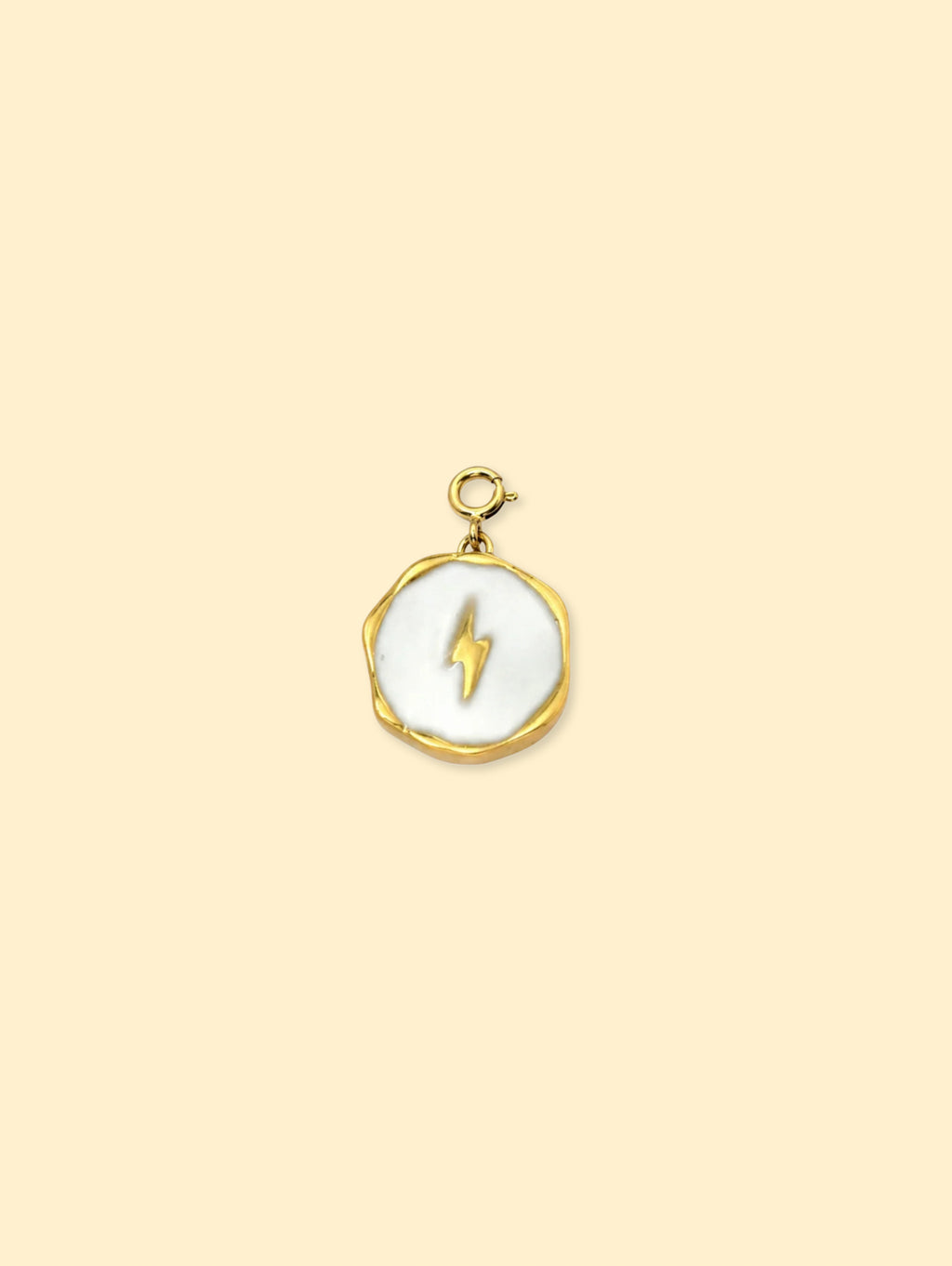 Yellow Lightning Charm (Interchangeable) – 18K Gold Plated Stainless Steel