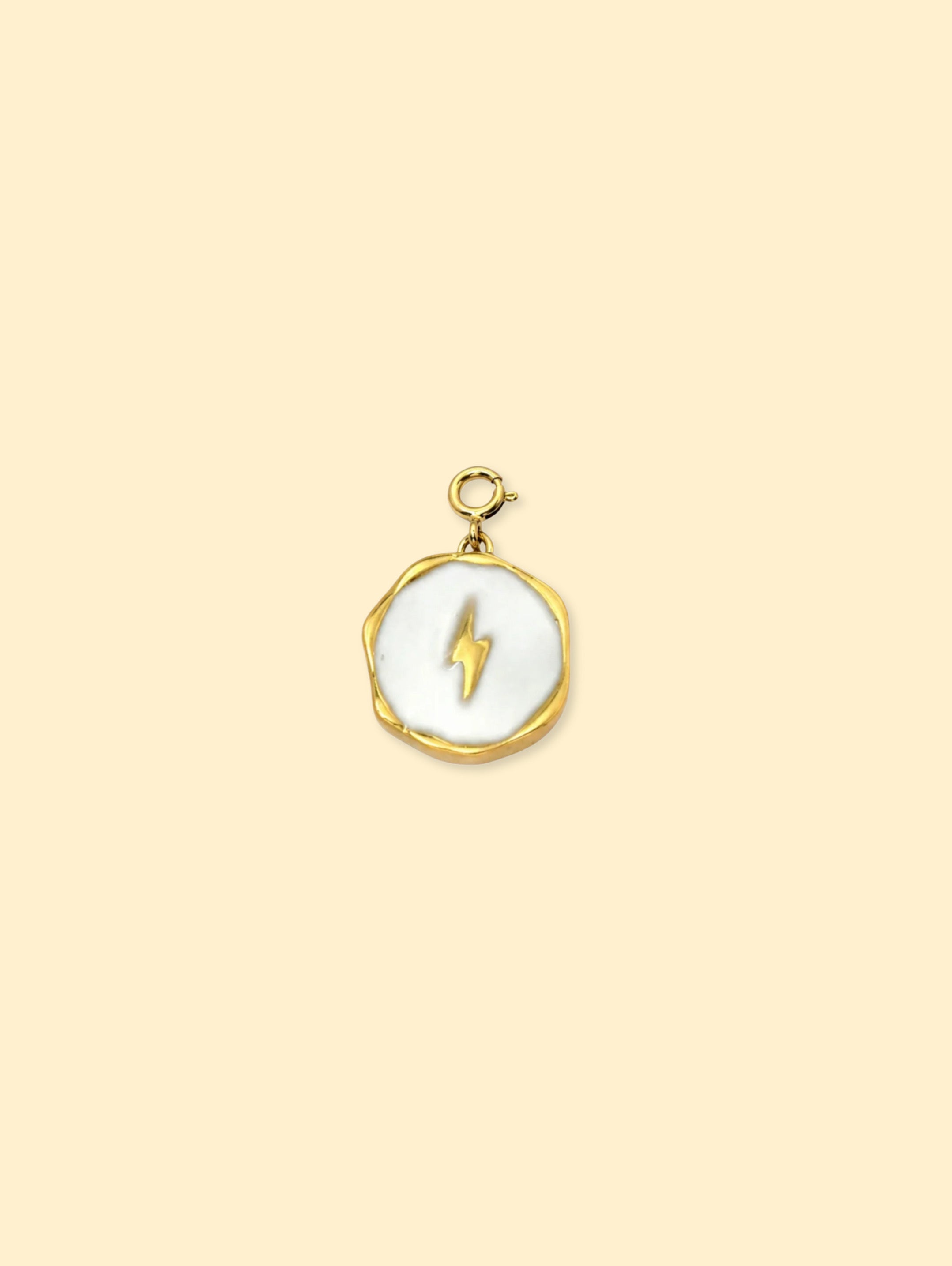Yellow Lightning Charm (Interchangeable) – 18K Gold Plated Stainless Steel