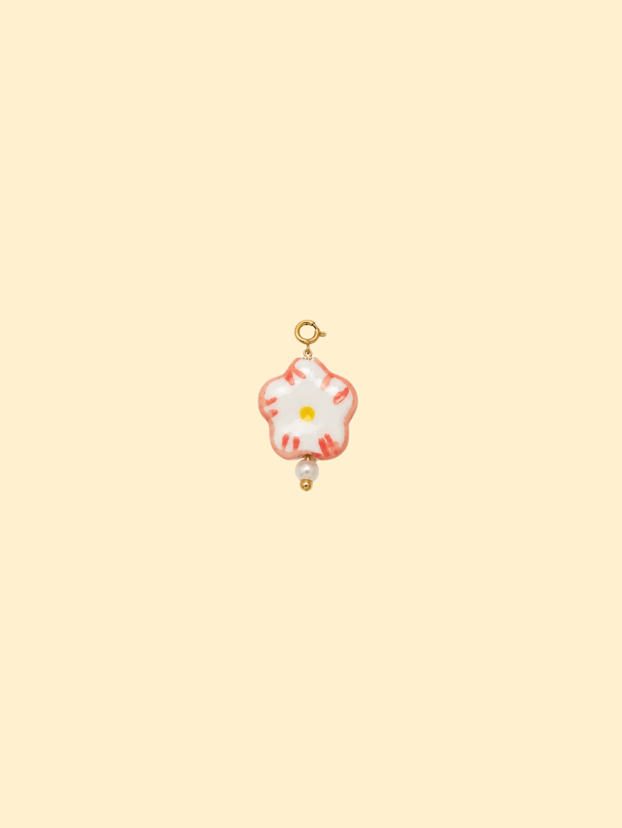 Blush Stroke Flower Charm (Interchangeable)