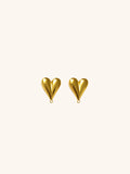 18K Gold Plated Heart Charm Connector