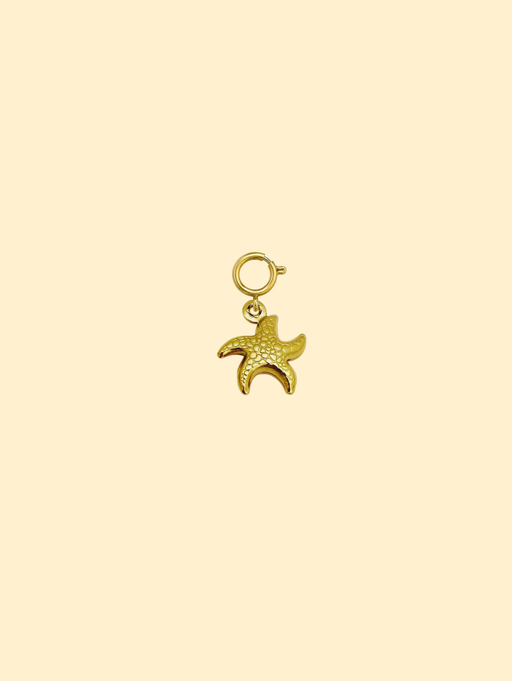 Starfish Charm Pendant 18K Gold Plated Stainless Steel