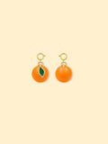 Orange Fruit Charm Pendant 14K Gold Plated Alloy