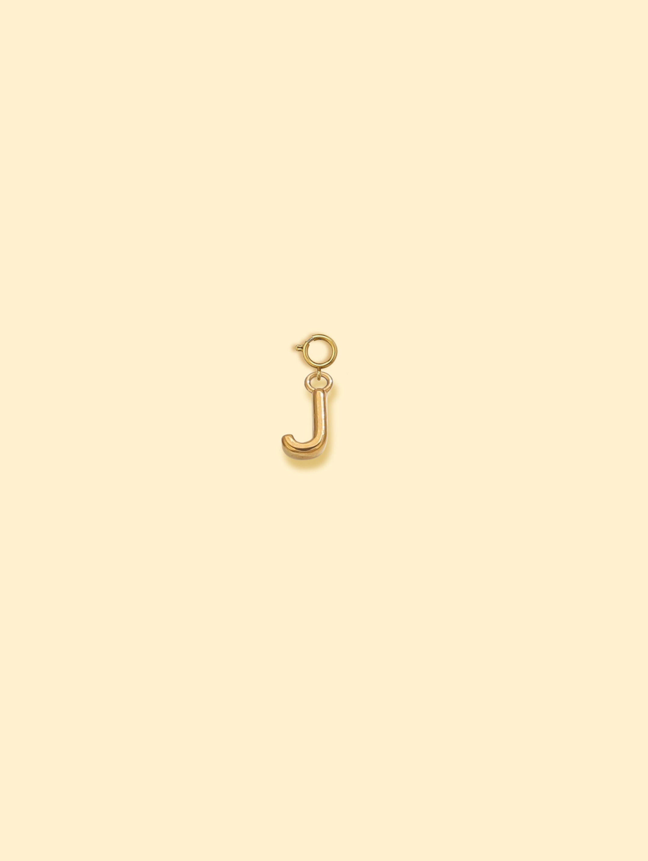 Alphabet Charm Pendant 18K Gold Plated Stainless Steel