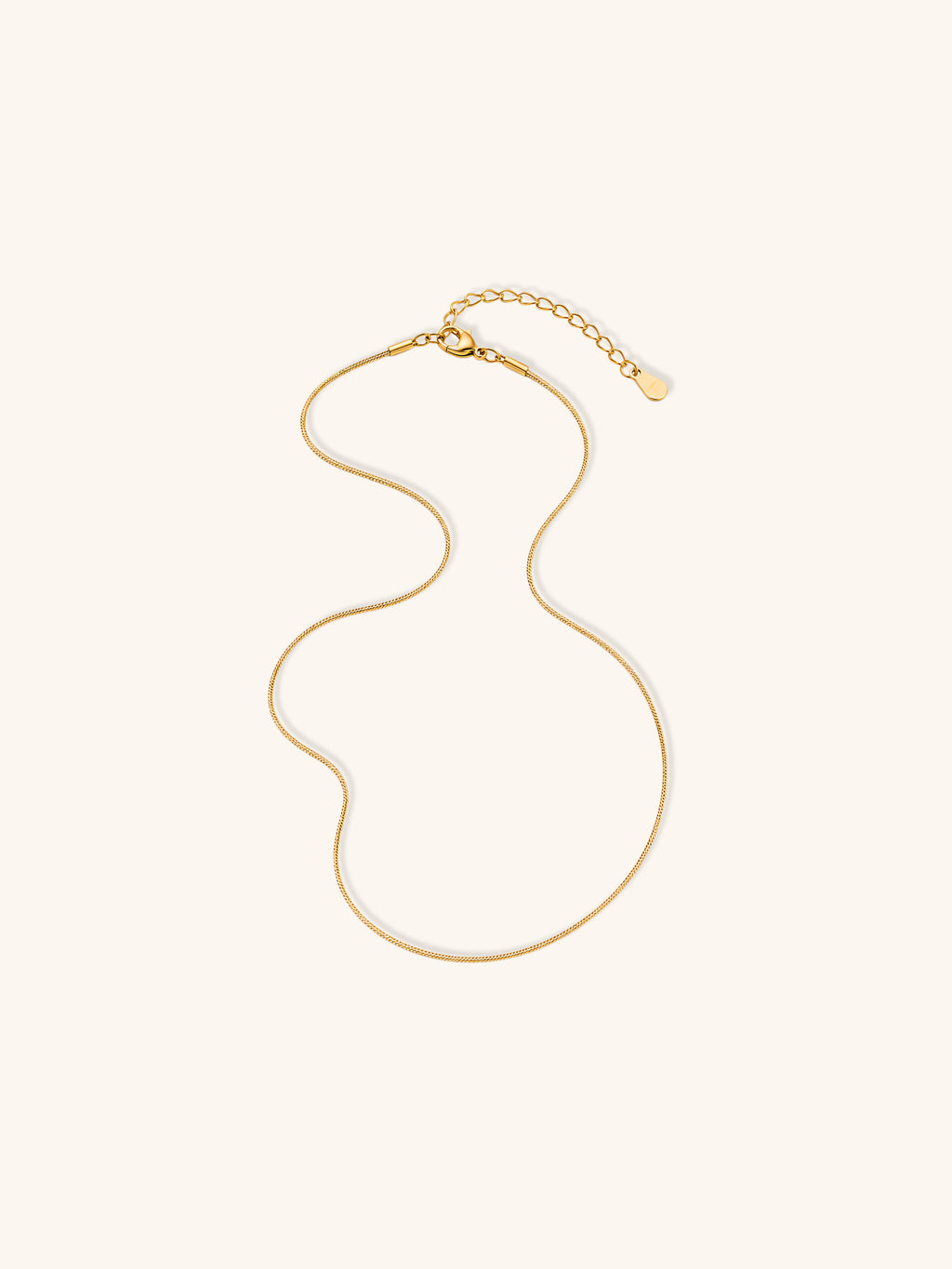 18K Gold Plated Slim Snake Chain Necklace