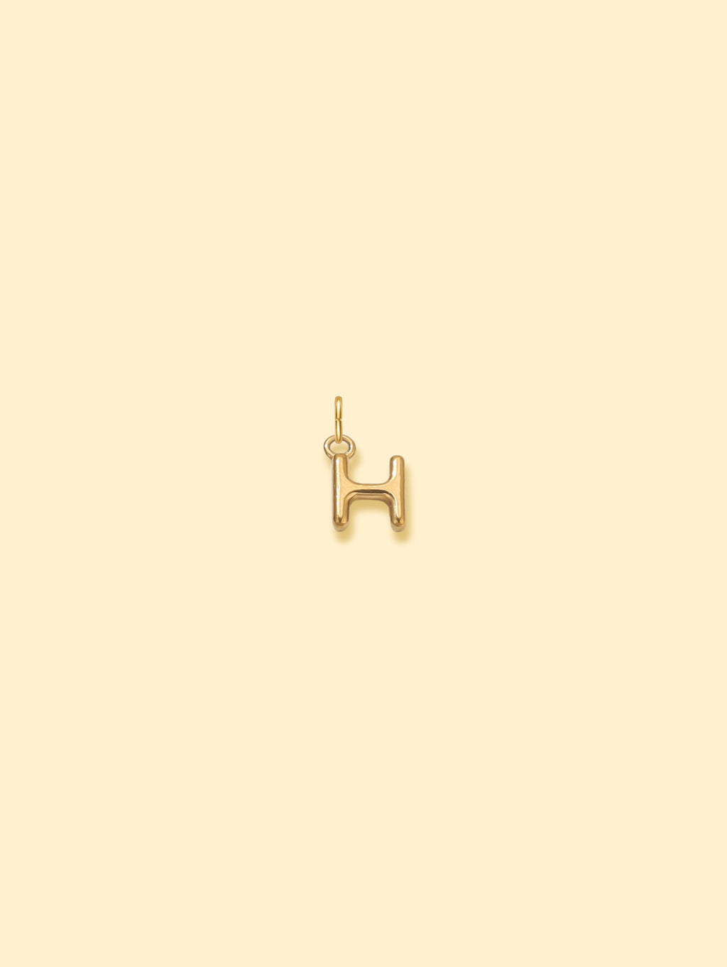 Alphabet Charm Pendant 18K Gold Plated Stainless Steel