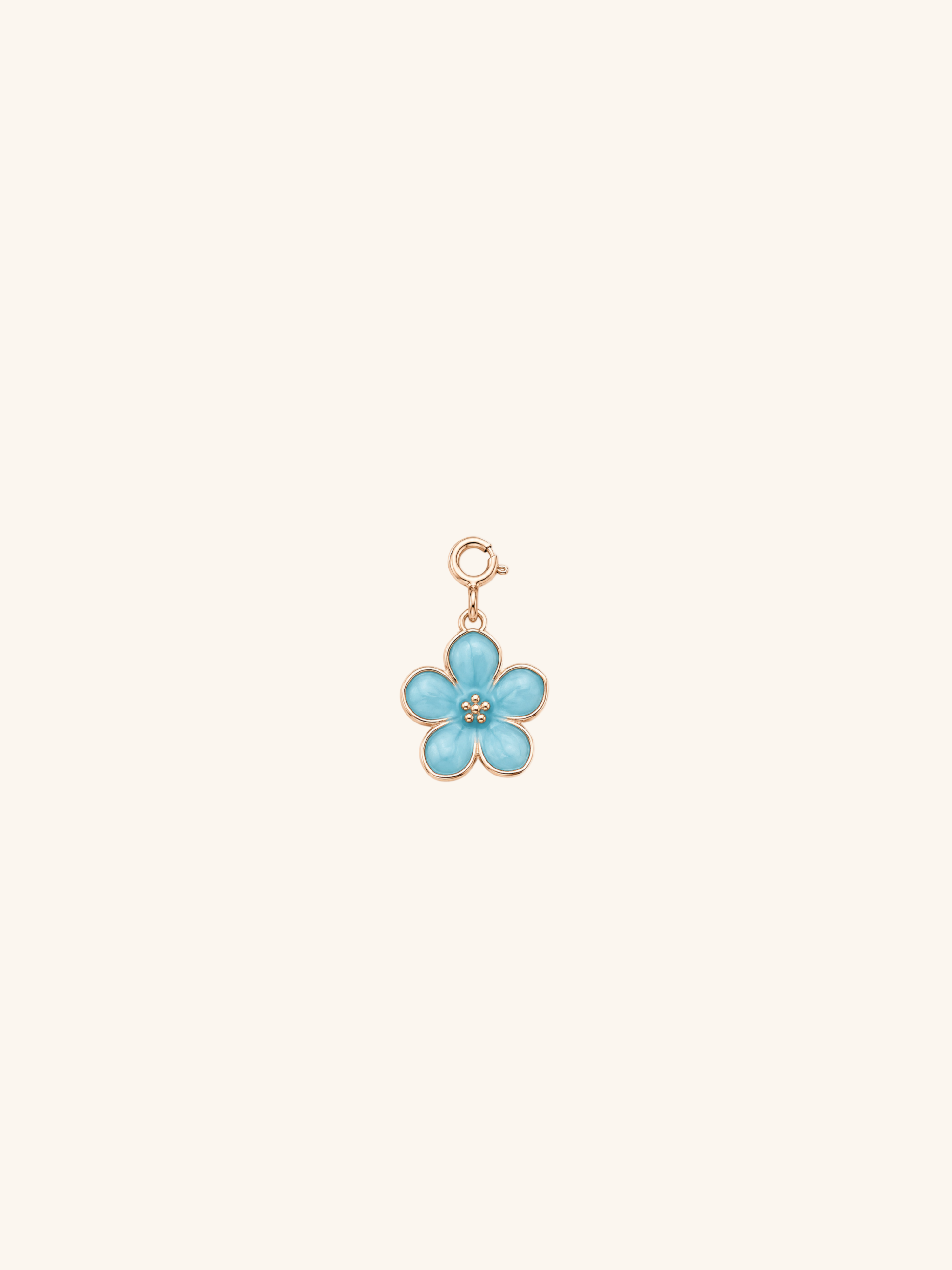 Blue Cherry Blossom Charm (Interchangeable) – alloy