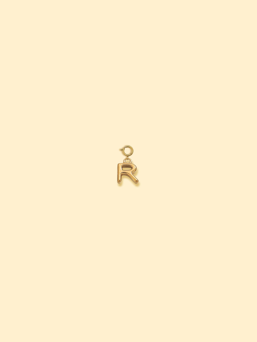 Alphabet Charm Pendant 18K Gold Plated Stainless Steel