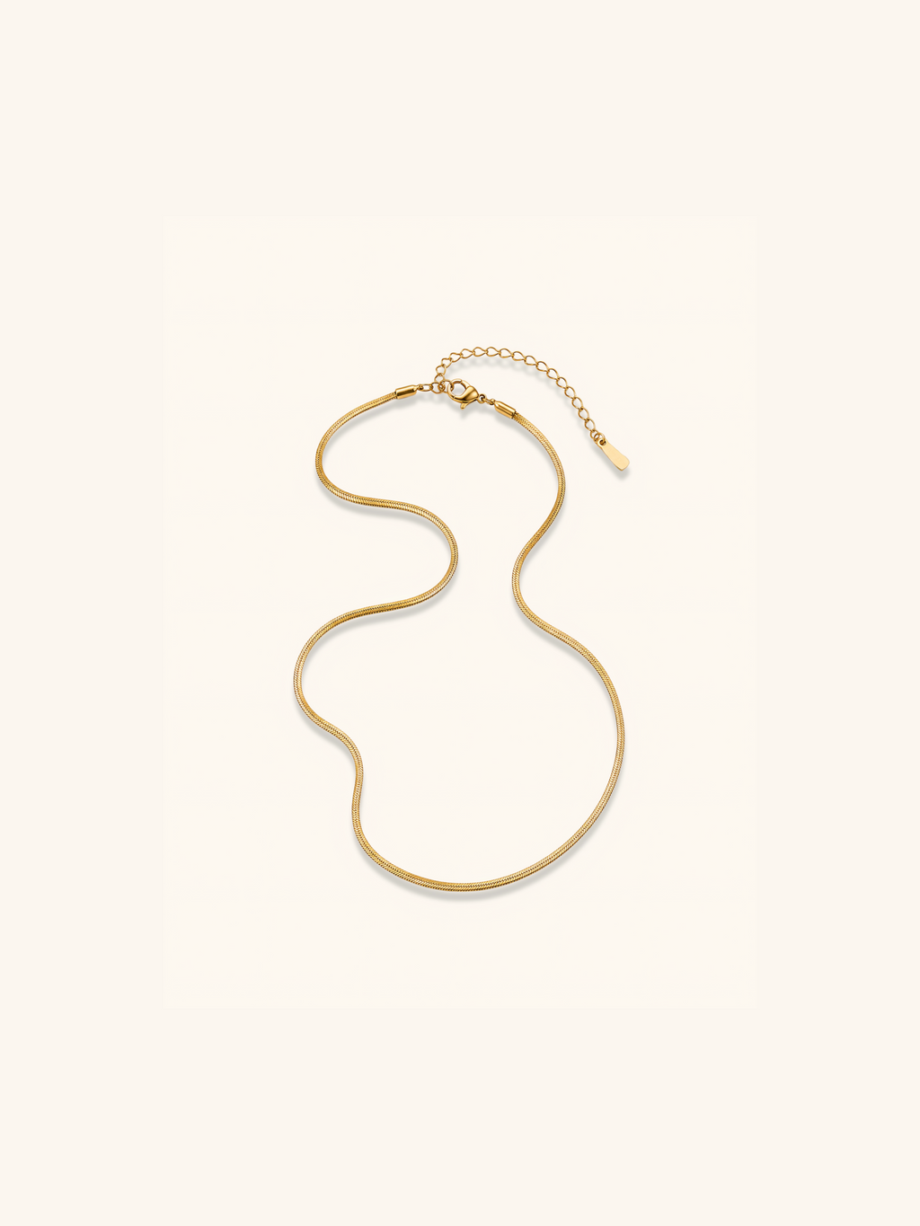 18K Gold Plated Snake Chain Necklace