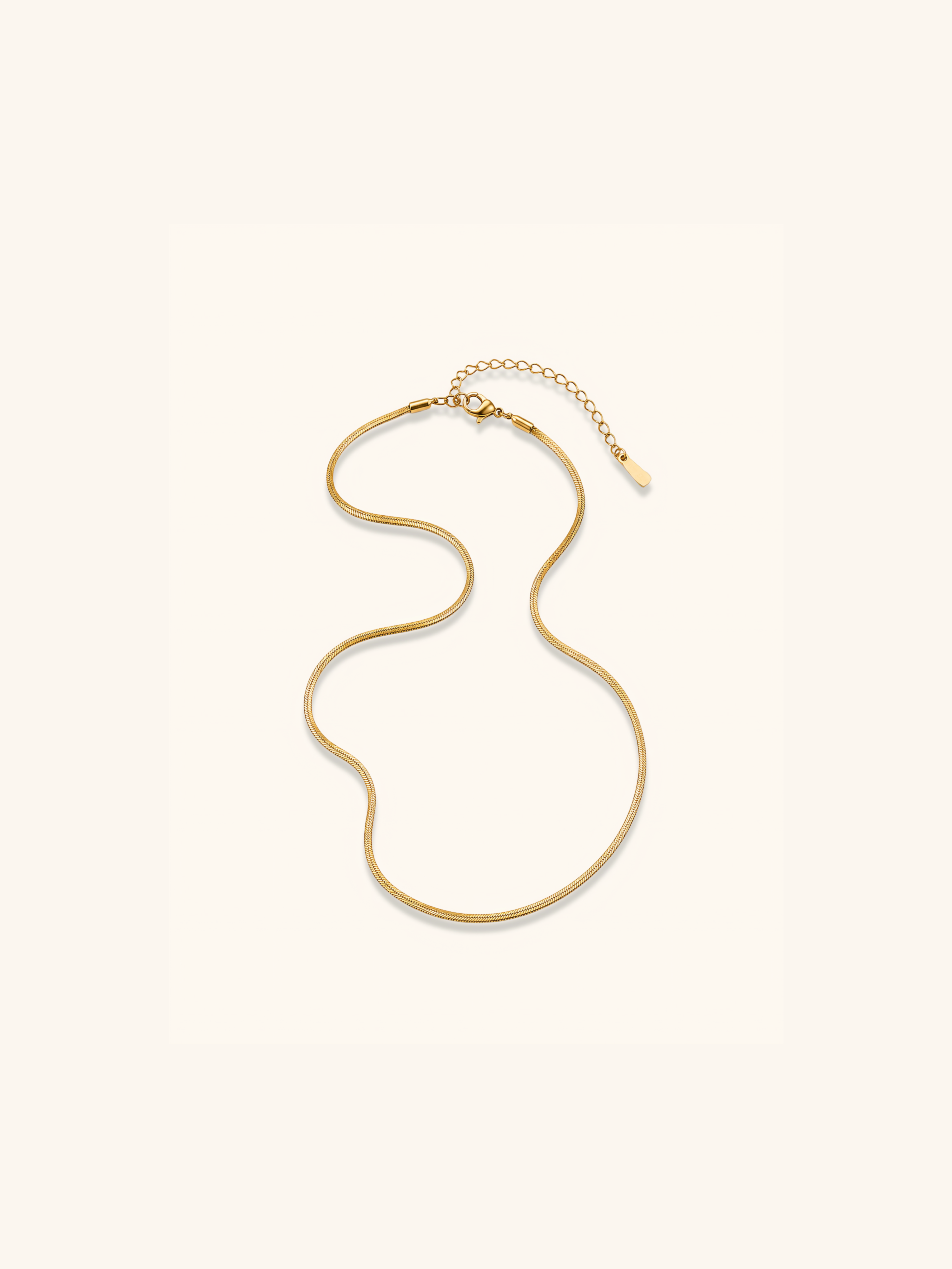 18K Gold Plated Snake Chain Necklace