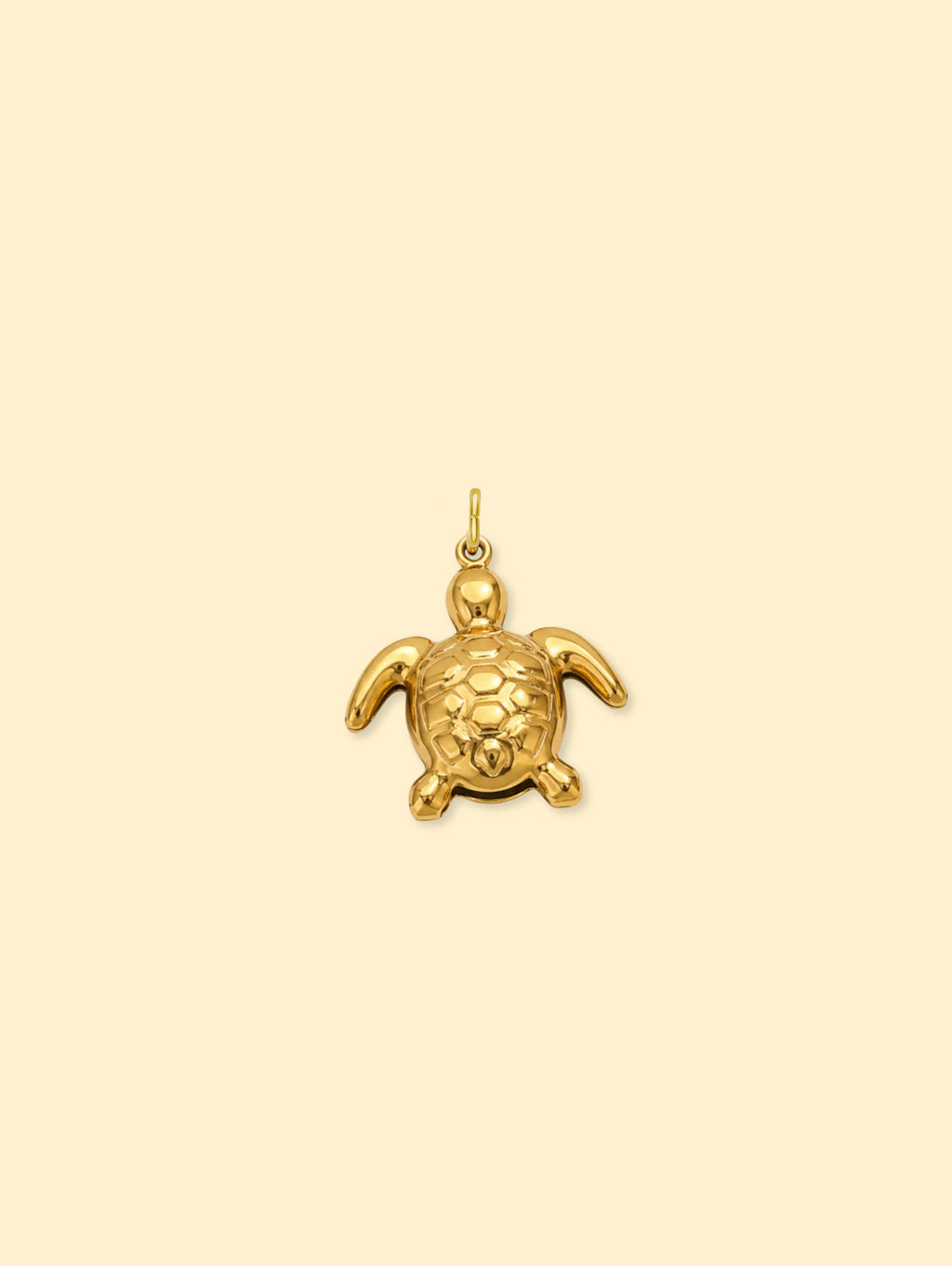 Turtle Charm (Interchangeable) – 18K Gold Plated Stainless Steel