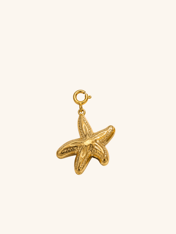 Sea Star Charm (Interchangeable) – 18K Gold Plated Stainless Steel