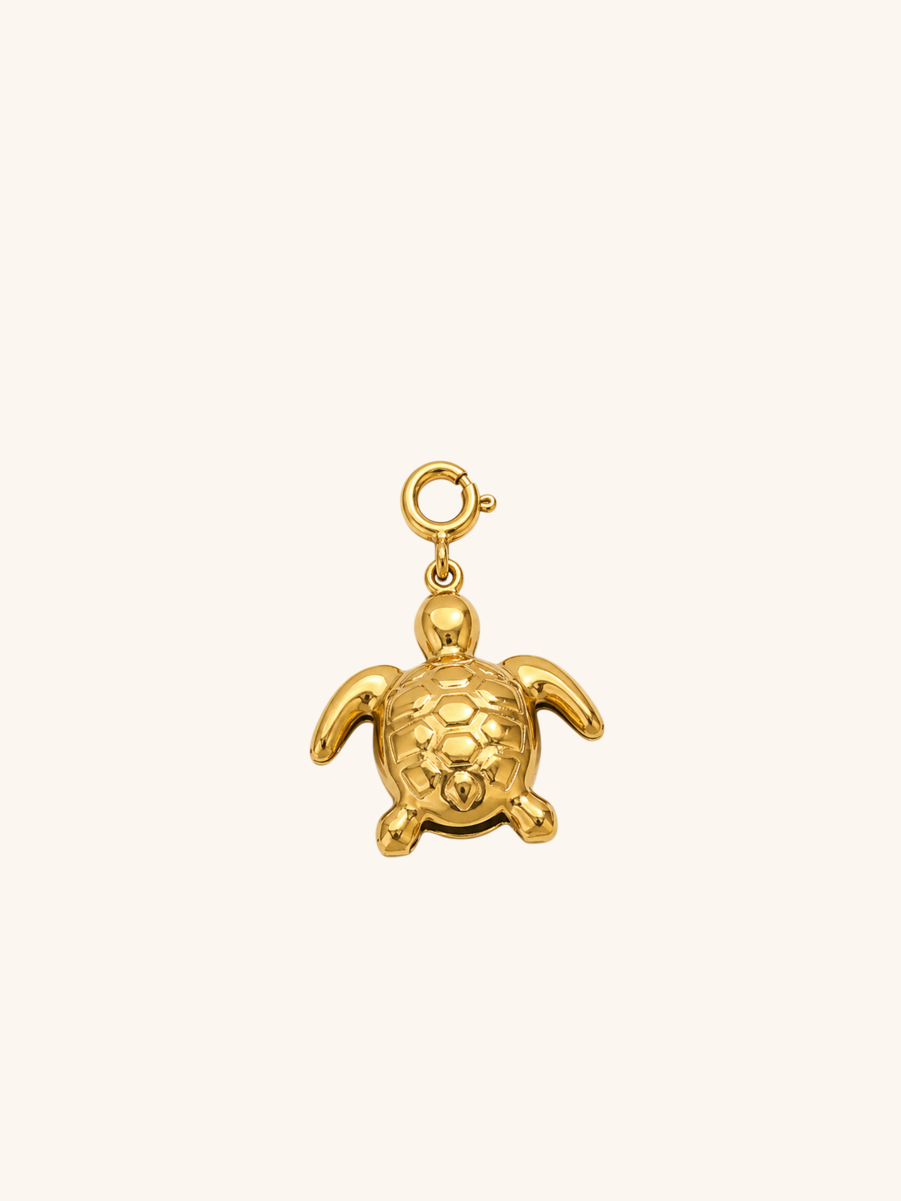 Turtle Charm (Interchangeable) – 18K Gold Plated Stainless Steel