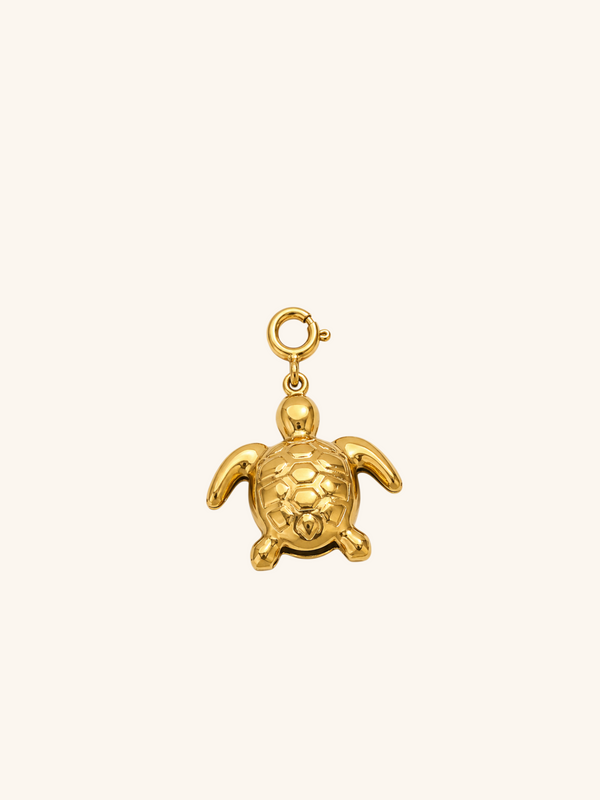 Turtle Charm (Interchangeable) – 18K Gold Plated Stainless Steel
