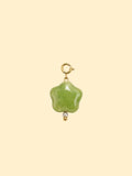 Green Cream Flower Charm (Interchangeable)