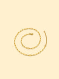 18K GOLD PLATED PAPERCLIP CHAIN NECKLACE