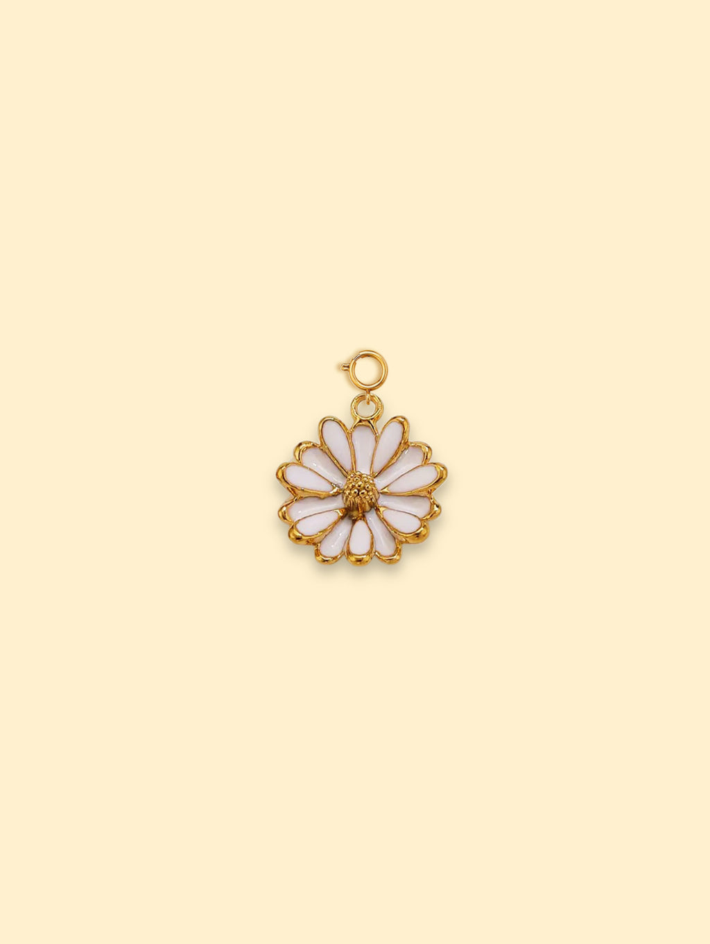 Daisy Bloom Charm Pendant 18K Gold Plated Stainless Steel