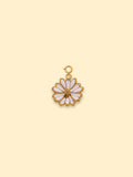 Daisy Bloom Charm Pendant 18K Gold Plated Stainless Steel