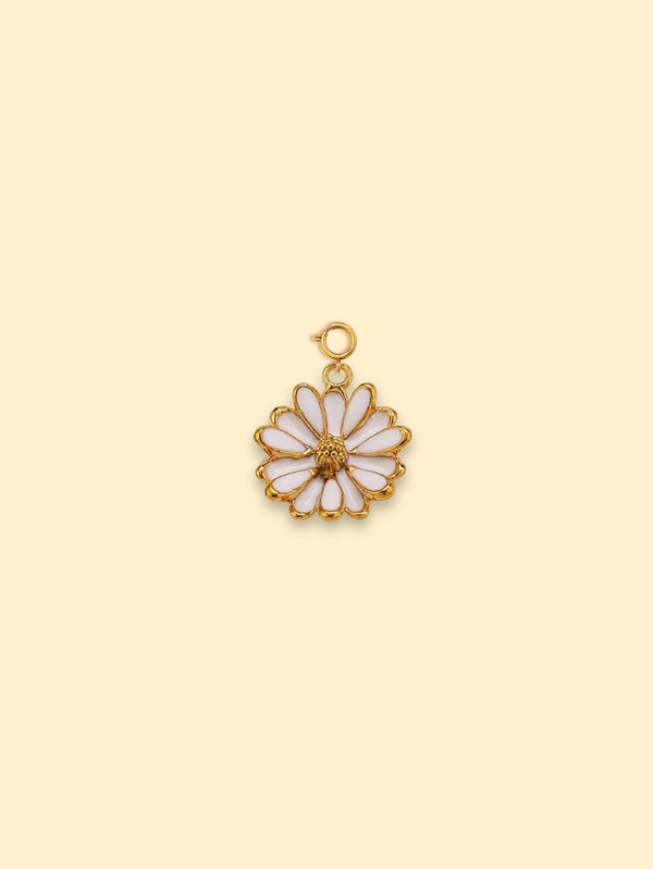 Daisy Bloom Charm Pendant 18K Gold Plated Stainless Steel