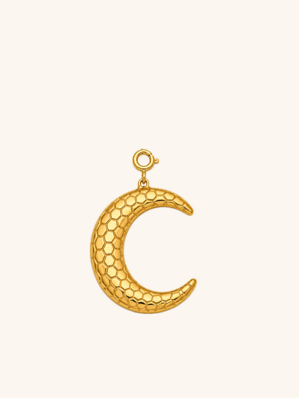 Honeycomb Hoop Earrings – 18K Gold Plated Stainless Steel