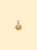 Sunburst Charm Pendant | 18K Gold Plated Stainless Steel