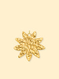 Textured Sunburst Charm (Interchangeable) – 18K Gold Plated Stainless Steel