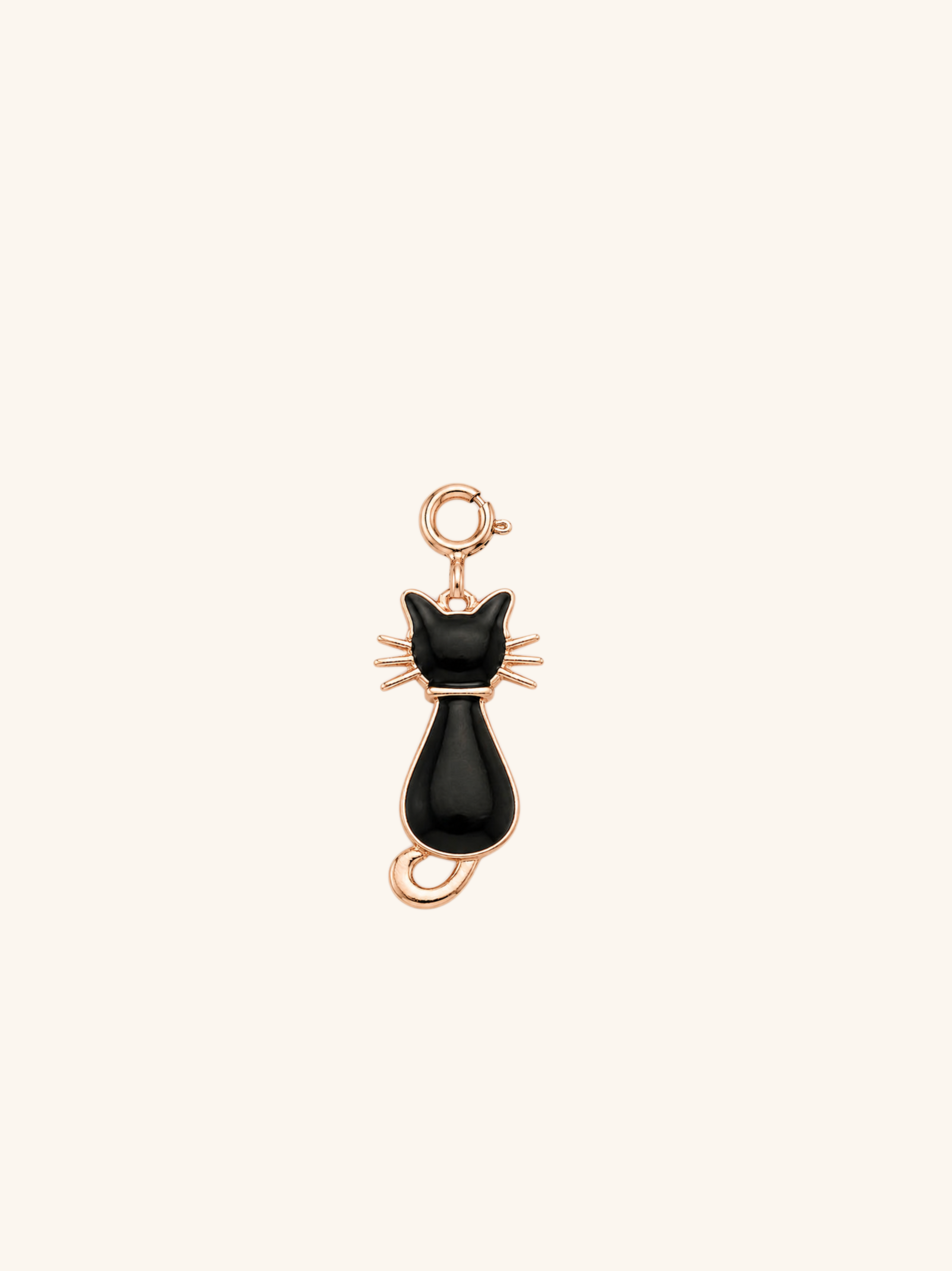 Black Cat Pendant Charm (Interchangeable) – alloy