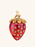 Strawberry Charm (Interchangeable) – 18K Gold Plated Stainless Steel
