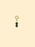 Dark Green Double Bead Charm (Interchangeable)