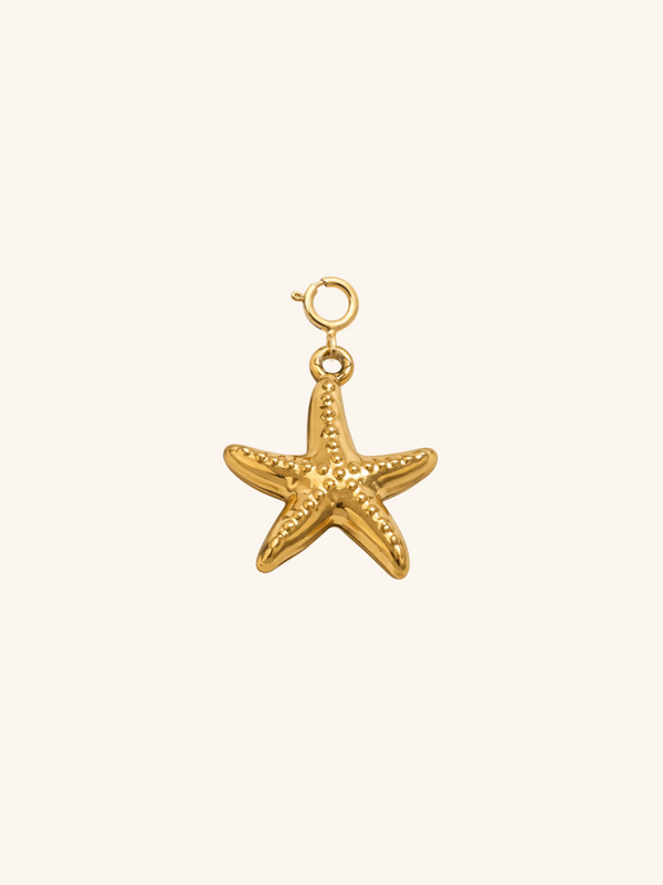Starfish Charm (Interchangeable) – 18K Gold Plated Stainless Steel