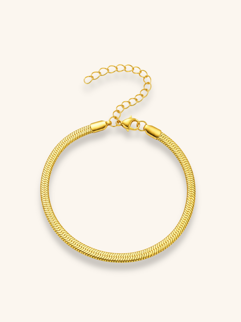 18K Gold Plated Snake Chain Bracelet
