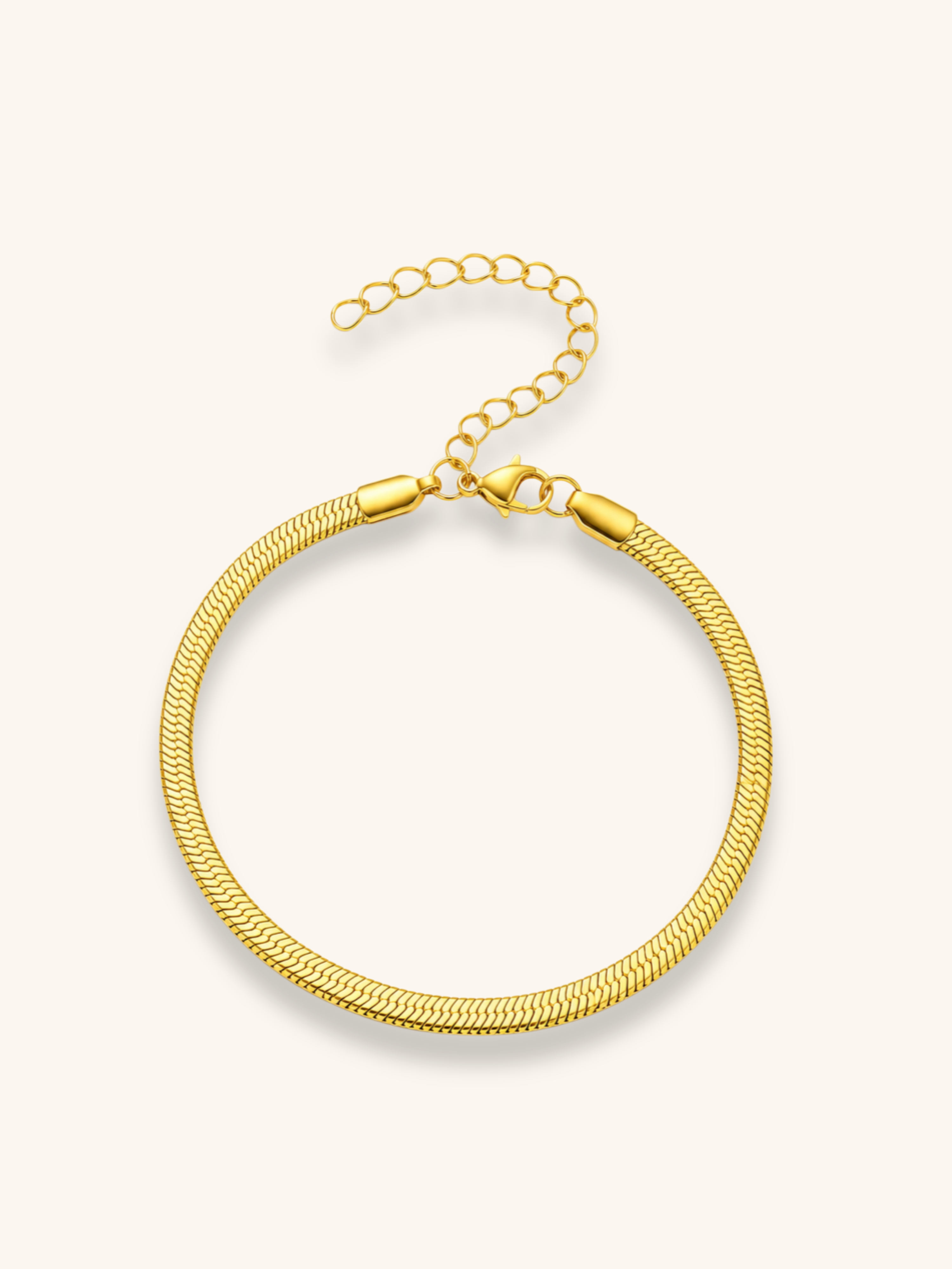 18K Gold Plated Snake Chain Bracelet