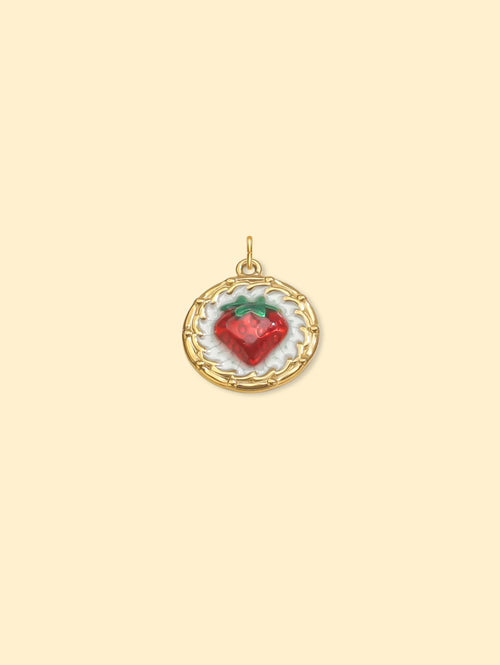 18K Gold Plated Sacred Heart Coin Charm Pendant Stainless Steel Anti Tarnish