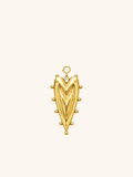 Heart Shield Charm (Interchangeable) – 18K Gold Plated Stainless Steel