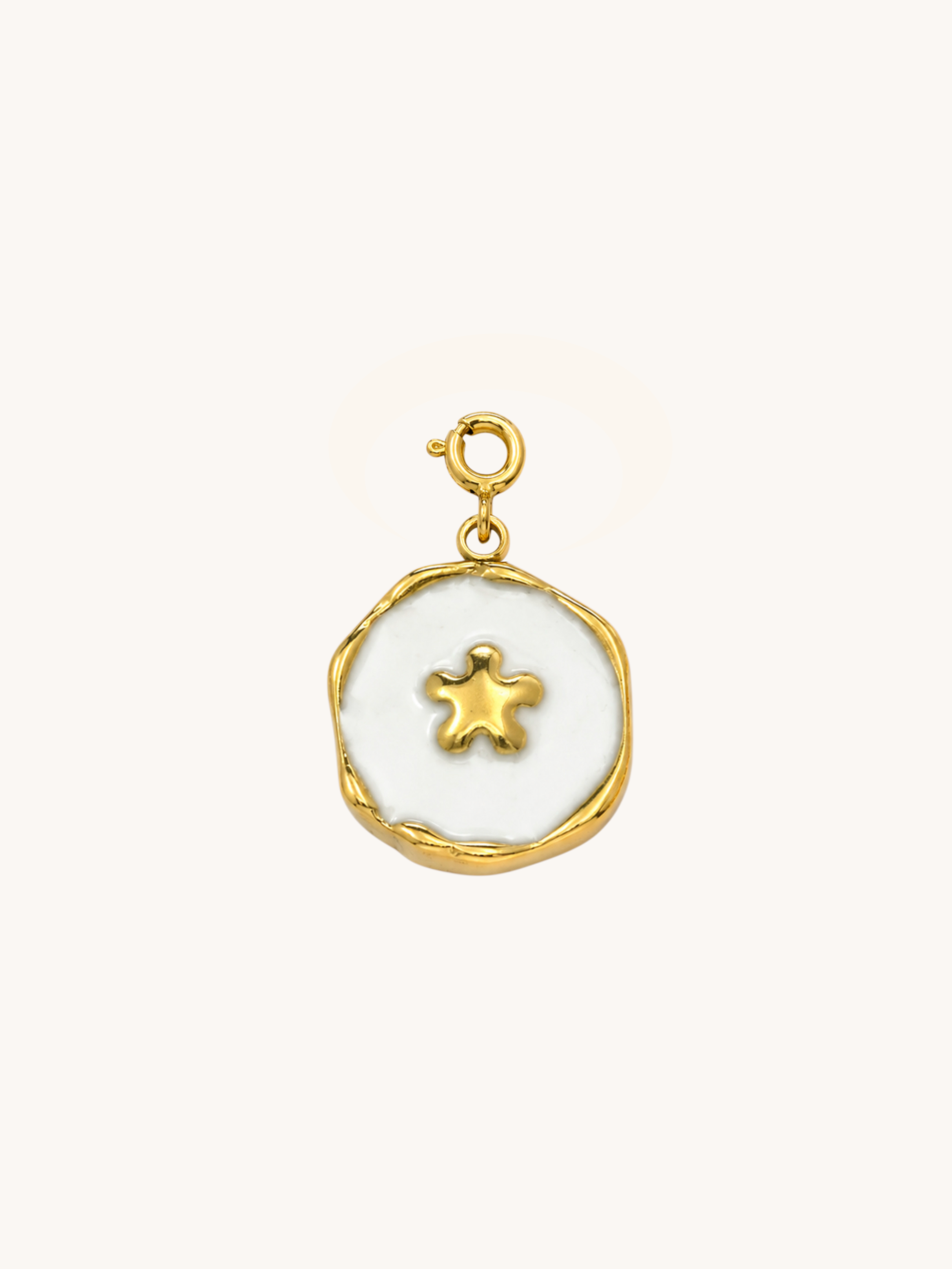 White Star Charm (Interchangeable) – 18K Gold Plated Stainless Steel