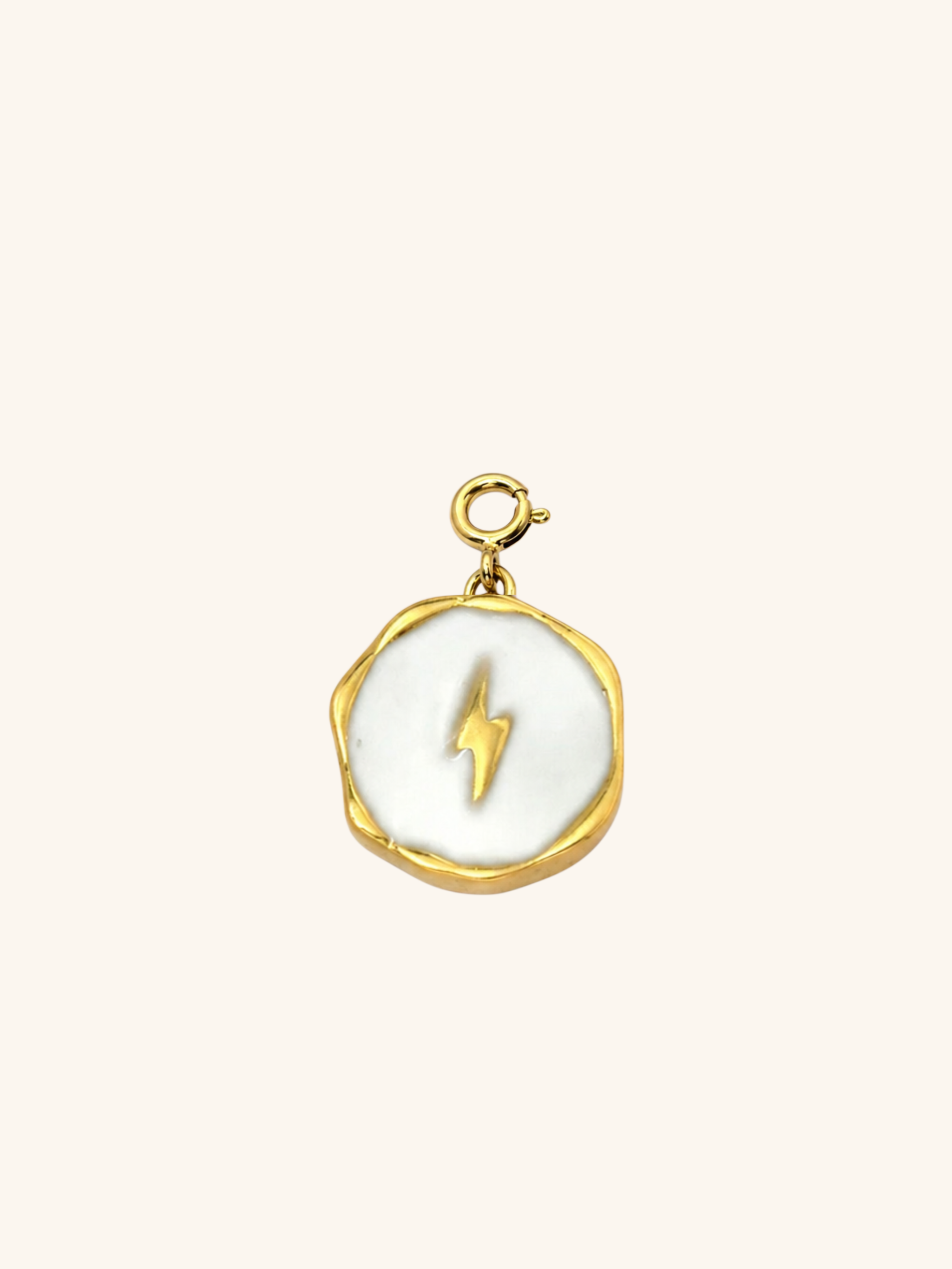 Yellow Lightning Charm (Interchangeable) – 18K Gold Plated Stainless Steel