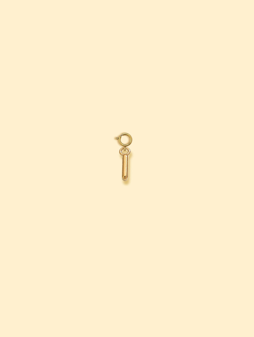Alphabet Charm Pendant 18K Gold Plated Stainless Steel